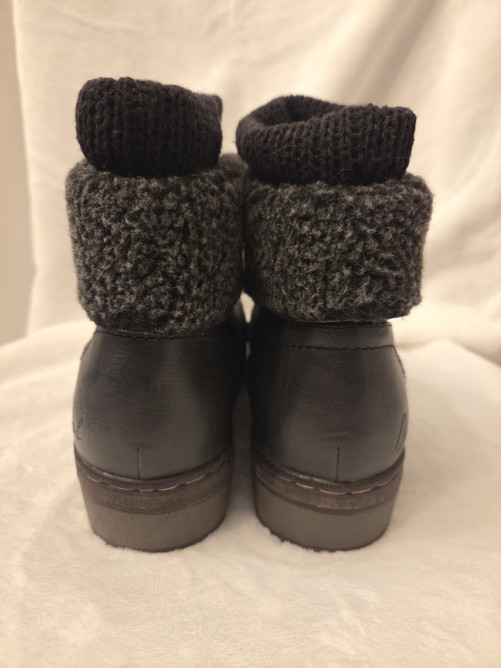 Women’s Black Lace-Up Ankle Boots - Picture 3 of 4